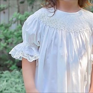 Ivory smocked heirloom dress